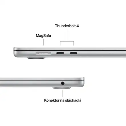 MacBook Air 15" Apple M4 10C CPU 10C GPU 16GB 512GB Strieborný SK