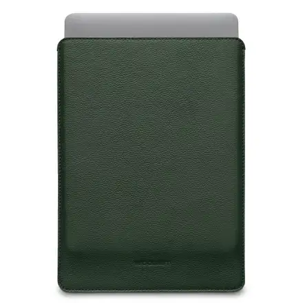 Woolnut Leather Sleeve for Macbook Pro 14 - Green