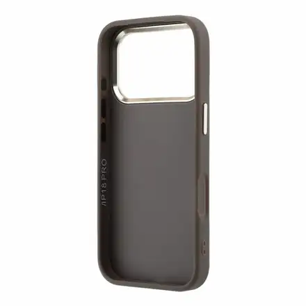 Guess PU Leather 4G Gold Frame MagSafe kryt iPhone 18 Pro čierny