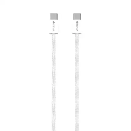 Devia kábel USB-C to USB-C PD 60W Wowen Fast Cable 1m - White