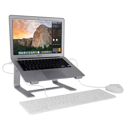 Macally stojan Astand pre Macbook - Space Gray Aluminium