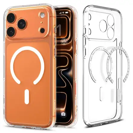 Spigen kryt Ultra Hybrid Magsafe pre iPhone 17 Pro Max - Clear White
