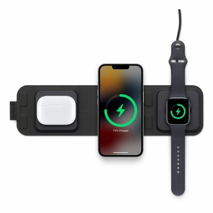 Mophie 3v1 cestovná nabíjačka s MagSafe - čierna