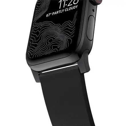 Nomad kožený remienok pre Apple Watch 44-49mm - Active Pro Black/Black Hardware