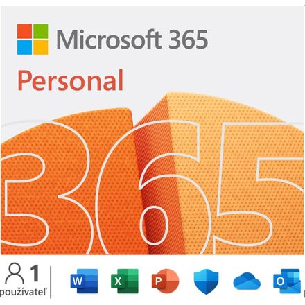 Microsoft 365 Personal SK - box, predplatné 1 rok, 1 osoba