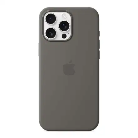 iPhone 16 Pro Max Silicone Case with MagSafe - Stone Gray