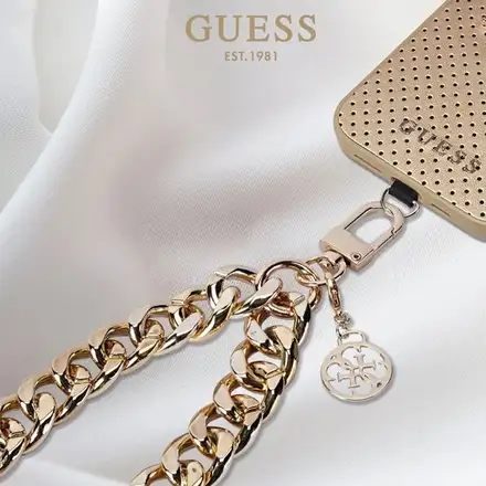 Guess Univerzálny Popruh na Ruku 4G Charm zlatý