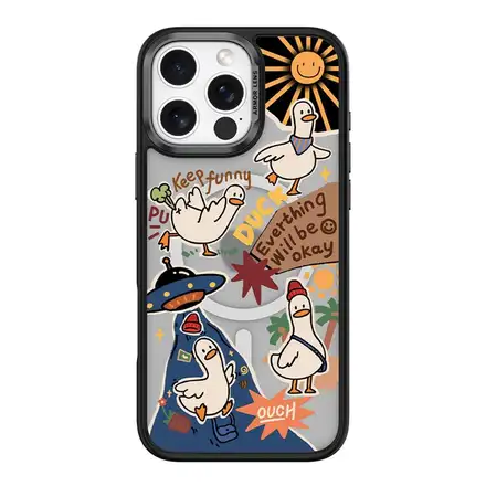 Comma kryt Cultural Series Magnetic Case pre iPhone 16 Pro Max - Playful Duck