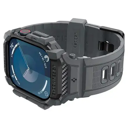 Spigen kryt Rugged Armor Pro pre Apple Watch 10 46mm - Dark Gray