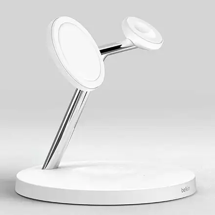 Belkin Boost Charge Pro 3-in-1 Wireless Charger with Magsafe 15W - White *Vystavený*
