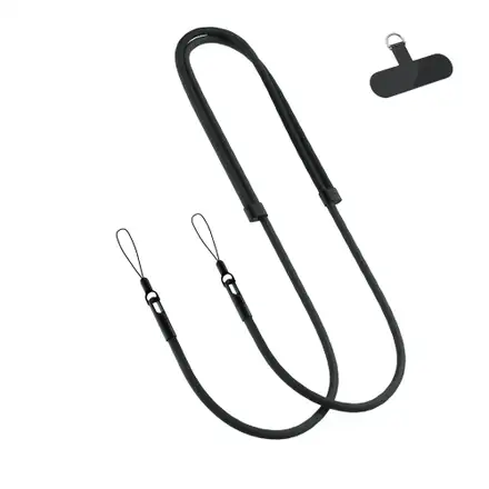 Spello Rope Crossbody Strap - čierna