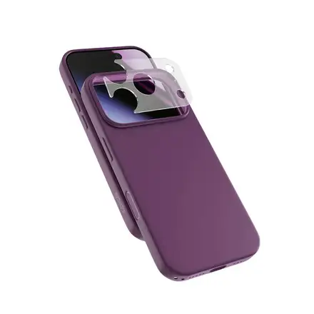 Epico Silicone Pro Mag+ Case iPhone 17 Pro Max/18 Pro Max Qi2 & MagSafe Compatible - dark purple (camera island protector)