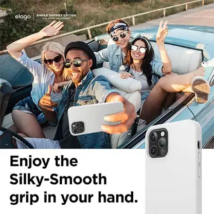 Elago kryt Silicone Case pre iPhone 12/12 Pro - White