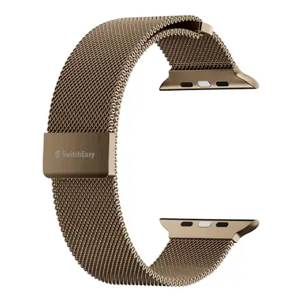 SwitchEasy remienok Mesh Stainless Steel pre Apple Watch 44/45/46mm - Gold