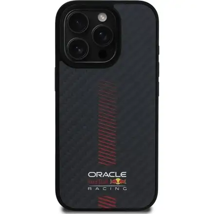 Red Bull Carbon Powerbar MagSafe Zadný Kryt pre iPhone 16 Pro Max čierny
