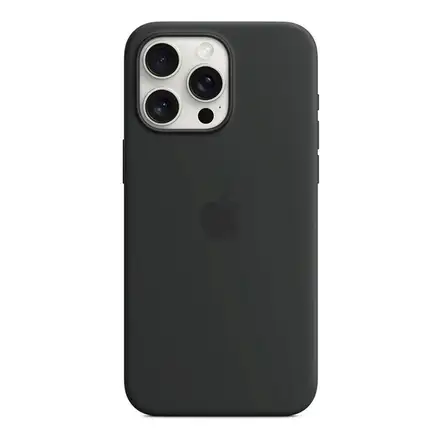 iPhone 15 Pro Max Silicone Case with MagSafe - Black
