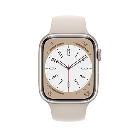 Apple Watch Series 8 GPS 45mm puzdro z hviezdne bieleho hliníka *Použitý s DPH - Trieda B*