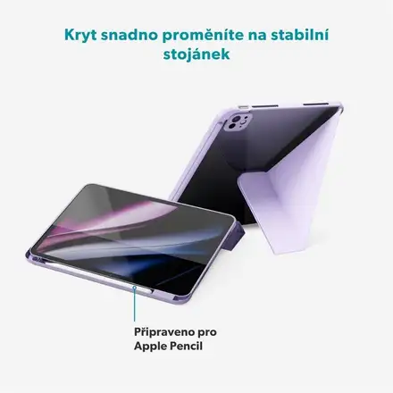 iStores by Epico Hero Flip Case pro Apple iPad Pro 11" (2018+)/ iPad Air 10,9"/ iPad Air 11" M2/M3/M4 - fialová