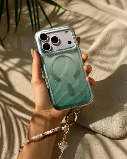 iDeal Fashion Clear Case MagSafe iPhone 17 Pro Sage Green