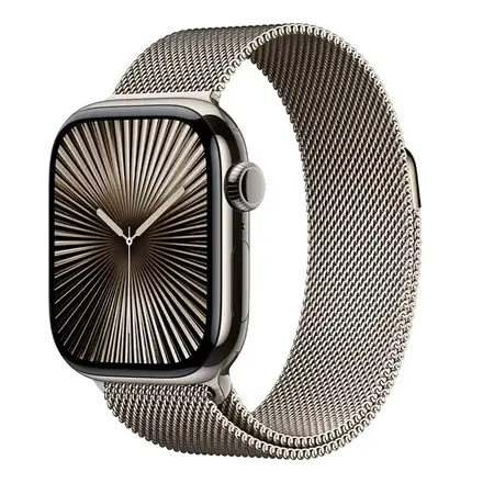 Apple Watch Series 10 GPS + Cellular 46mm Prírodný titán s prírodným milánskym ťahom - M/L *Rozbalený*