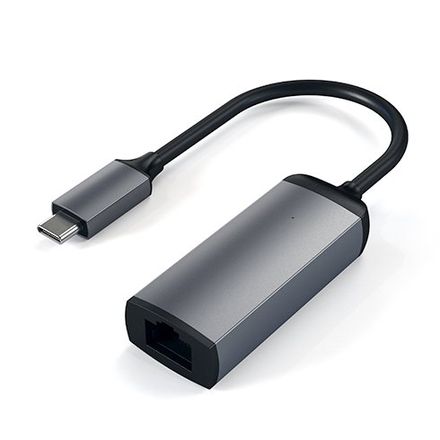 Satechi adaptér USB-C to Gigabit Ethernet - Space Gray Aluminium