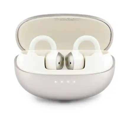 Guess Metallic Finish Classic Logo OWS Bezdrôtové Slúchadlá zlaté