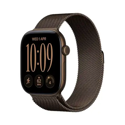 Apple Watch Series 12 GPS 42mm Dark Bronze Aluminium Case with Dark Bronze Milanese Loop