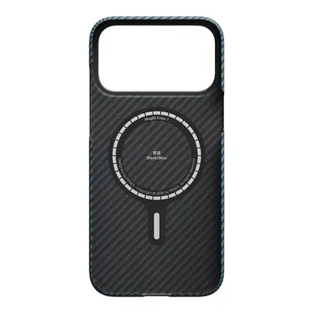 Pitaka kryt Ultra-Slim Case pre iPhone 17 Pro Max - Black/Blue Twill