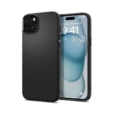 Spigen kryt Liquid Air pre iPhone 15 - Matte Black