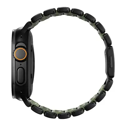 Nomad remienok Stratos pre Apple Watch 44-49mm - Forest Green/Black Hardware