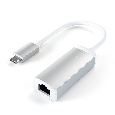 Satechi adaptér USB-C to Gigabit Ethernet - Silver Aluminium