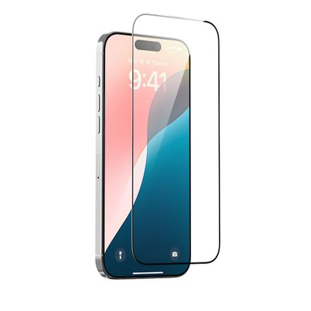 Devia ochranné sklo Van Series Anti-Static pre iPhone 16 Pro - Black Frame