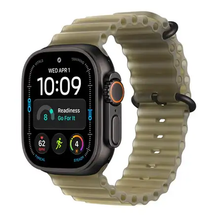 Apple Watch 49mm Translucent Kelp Ocean Band - Black Titanium Finish