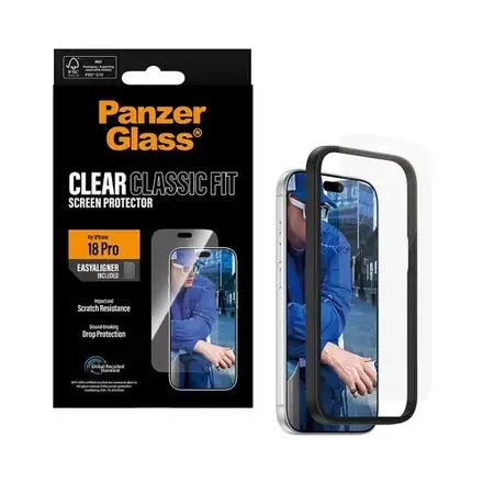 PanzerGlass ochranné sklo UWF Classic Fit pre iPhone 18 Pro - Clear