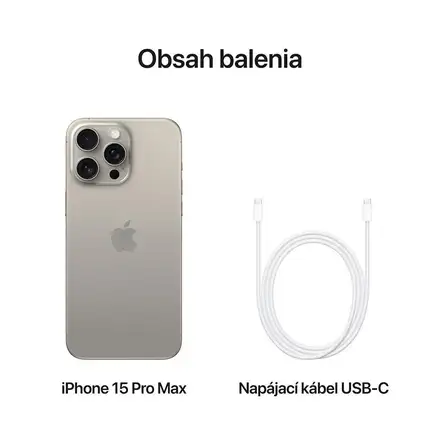 iPhone 15 Pro Max 256 GB prírodný titán *Trieda B*