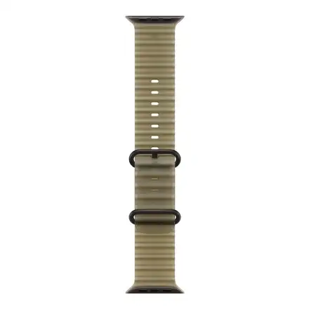 Apple Watch 49mm Translucent Kelp Ocean Band - Black Titanium Finish
