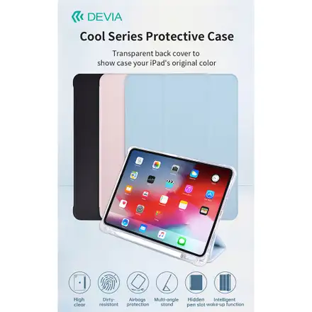 Devia puzdro Cool Series Protective Case pre iPad 10.2" 2019/2020/2021 - Pink