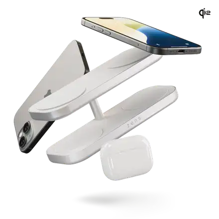 ZENS Quattro Wireless Charger Pro 4 White