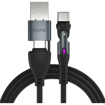 KeySmart Statik 360 PRO 2.0 magnetický USB-C kábel (1m)