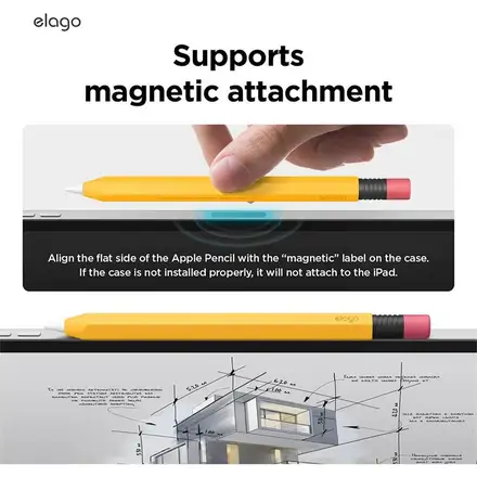 Elago kryt Classic Pencil Case pre Apple Pencil USB-C - Yellow