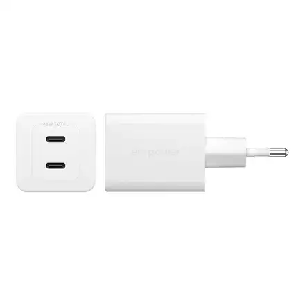 PanzerGlass EMPOWER Grand Prix Dual USB-C GaN 45W - White