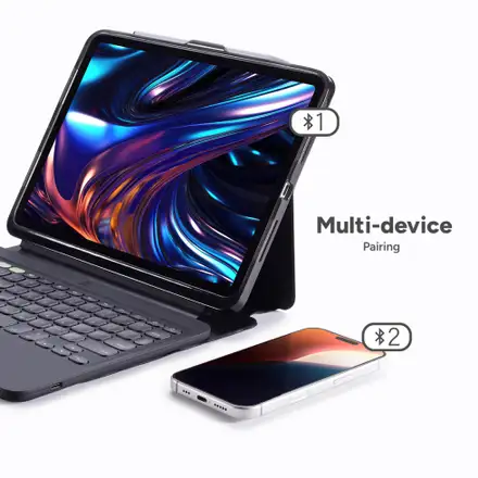 ZAGG klávesnice Pro Keys 2 pre iPad Pro 13" M4 2024 CZ/SK - Black