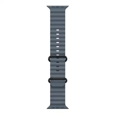 Apple Watch 49mm Anchor Blue Ocean Band - Black Titanium Finish