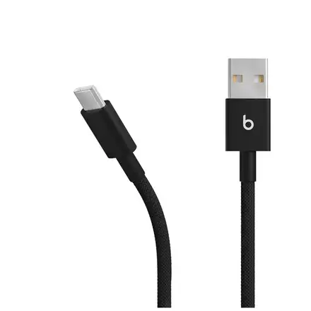Apple Beats USB-A to USB-C Woven Cables (1.5 m) - Bolt Black (2-Pack)