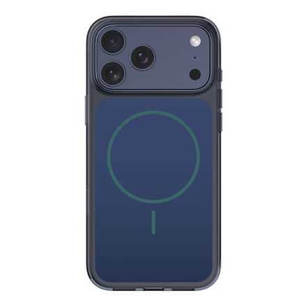 Comma kryt Crystal Shield Magnetic Case pre iPhone 17 Pro Max - Translucent Blue