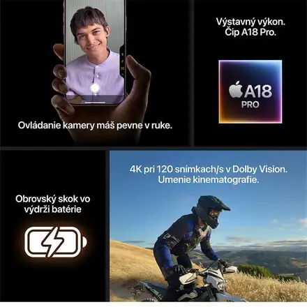 iPhone 16 Pro Max 256 GB prírodný titán *Použitý s DPH - Trieda A*