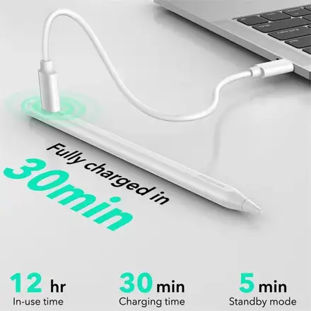 ESR stylus Geo Digital Pencil with built-in Apple Find My Technology - White