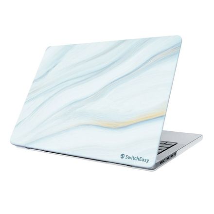 SwitchEasy Hardshell Marble Case pre MacBook Pro 14" M1/M2/M3/M4 - Cloudy White
