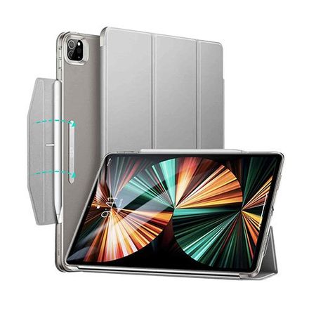 ESR puzdro Ascend Trifold Case pre iPad Pro 12.9" 2021/2022 - Silver Gray