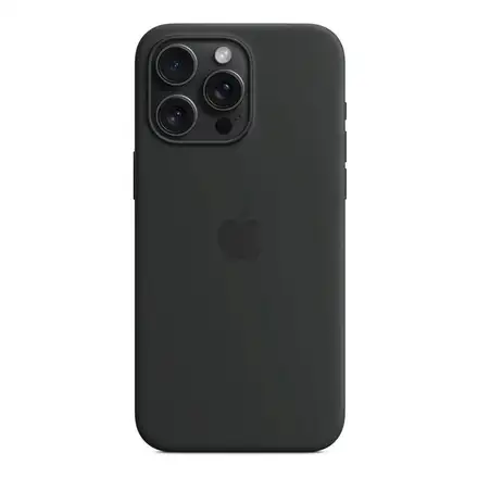 iPhone 15 Pro Max Silicone Case with MagSafe - Black